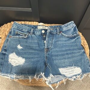 Topshop Moto Ashley denim shorts size 6/eur 34/usa 2!
